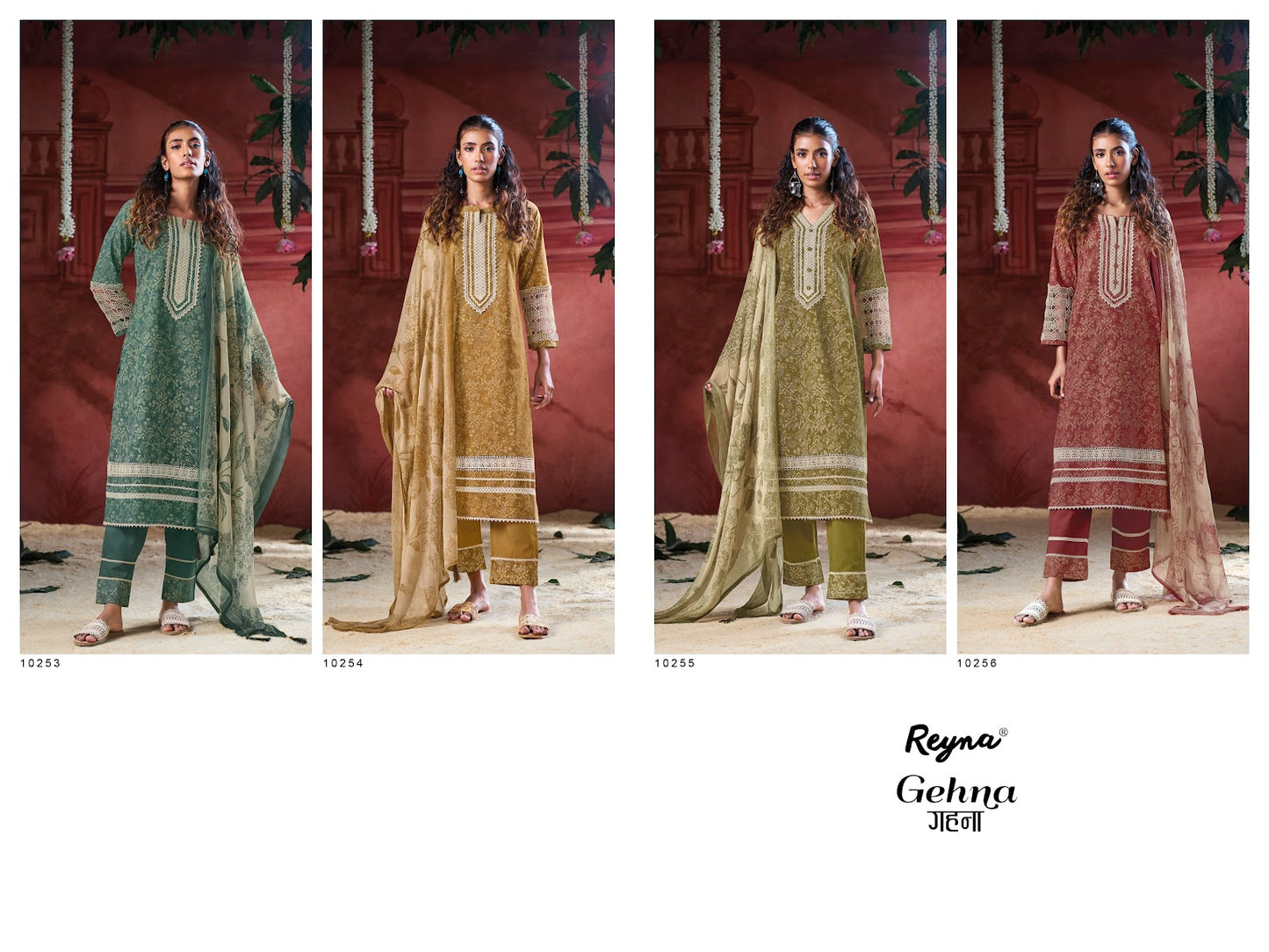 Gehna Reyna Cotton Pant Style Suits Wholesaler India