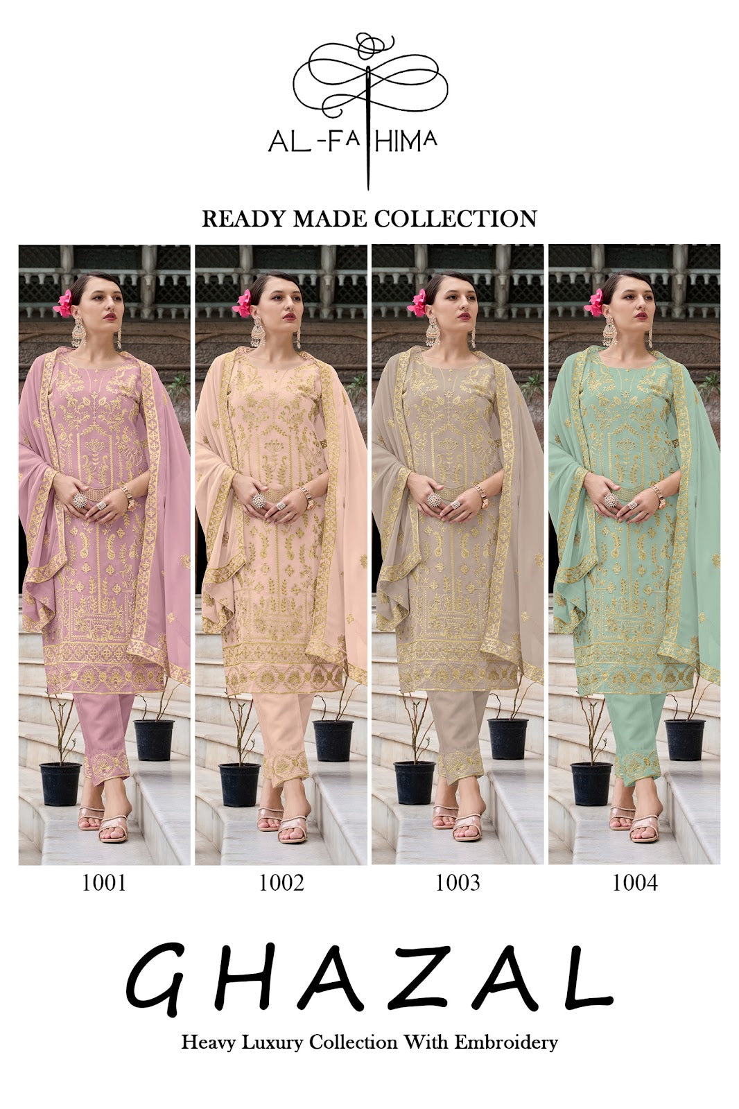 Ghazal Al Fathima Fox Georgette Pakistani Readymade Suits Supplier India