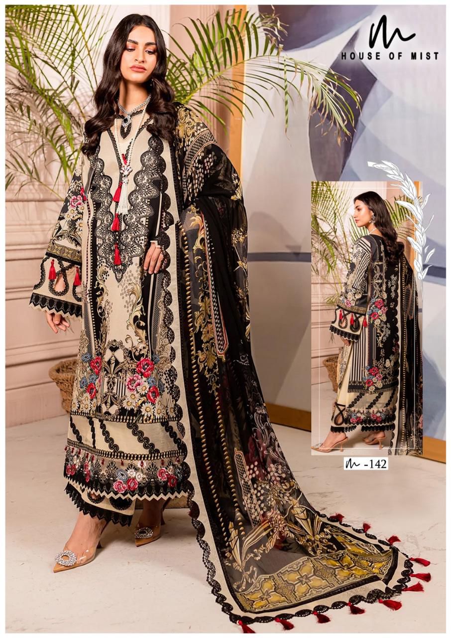 ghazal vol 15 cotton collection house of mist karachi readymade suits wholesaler india