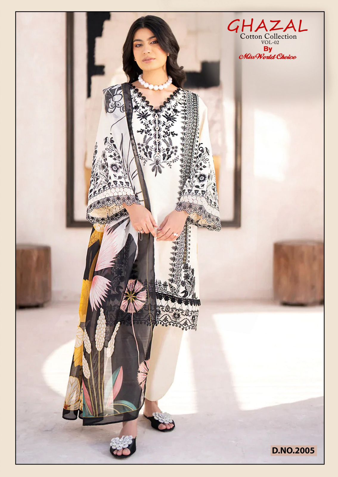 Ghazal Vol 2 Cotton Collection Miss World Choice Karachi Salwar Suits Supplier India