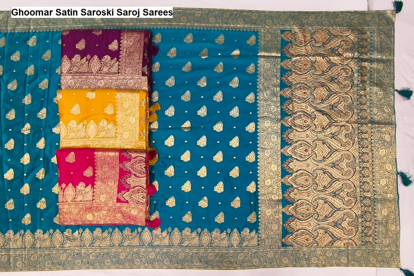 Ghoomar Satin Saroski Saroj Sarees Manufacturer Gujarat