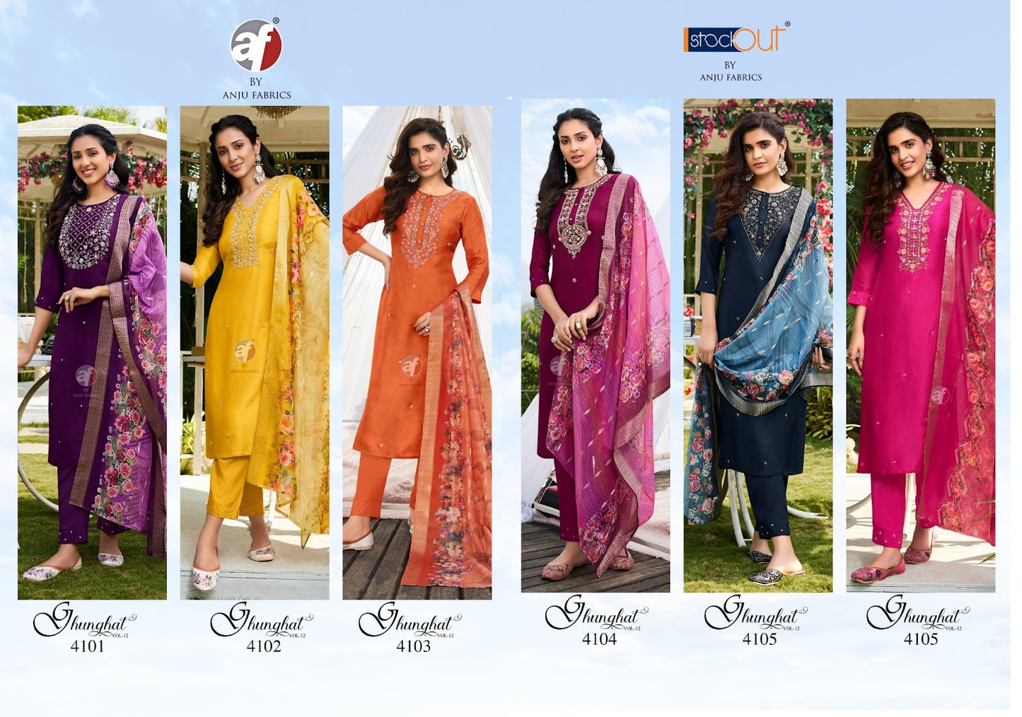 Ghunghat Vol 12 Af Dola Silk Readymade Pant Style Suits Manufacturer Ahmedabad