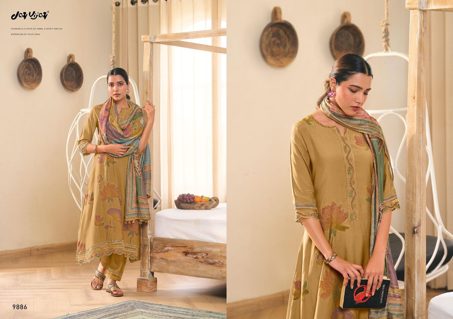 Gia Jay Vijay Pure Muslin Pant Style Suits Wholesale Rate