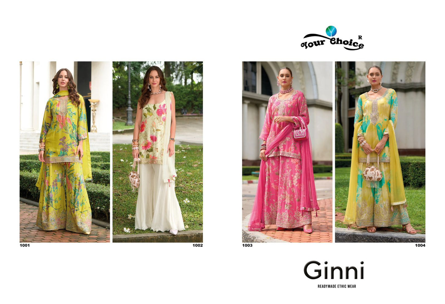 Ginni Your Choice Chinon Readymade Suits Exporter