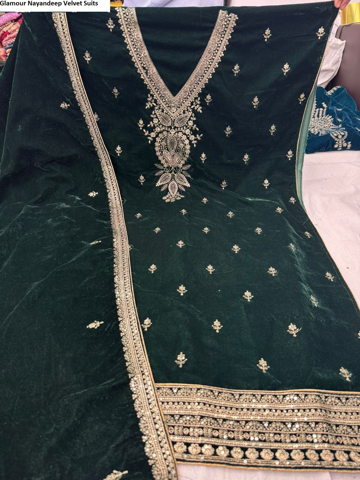 Glamour Nayandeep Velvet Suits Supplier Ahmedabad