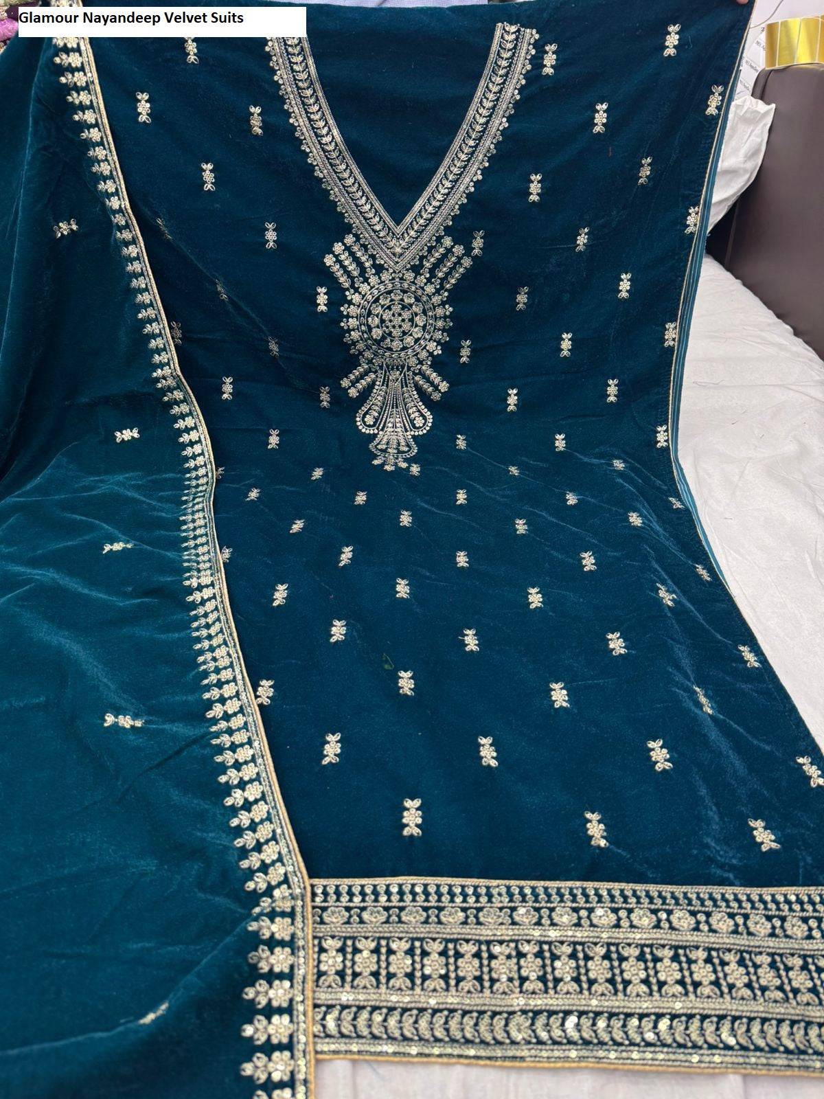 Glamour Nayandeep Velvet Suits Supplier Ahmedabad