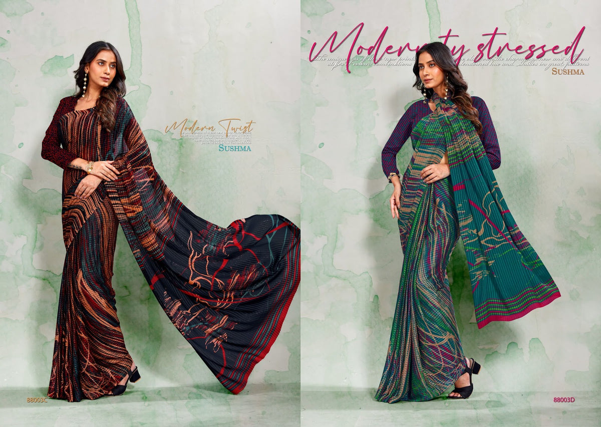Gloria 2 Sushma Georgette Sarees Supplier Gujarat