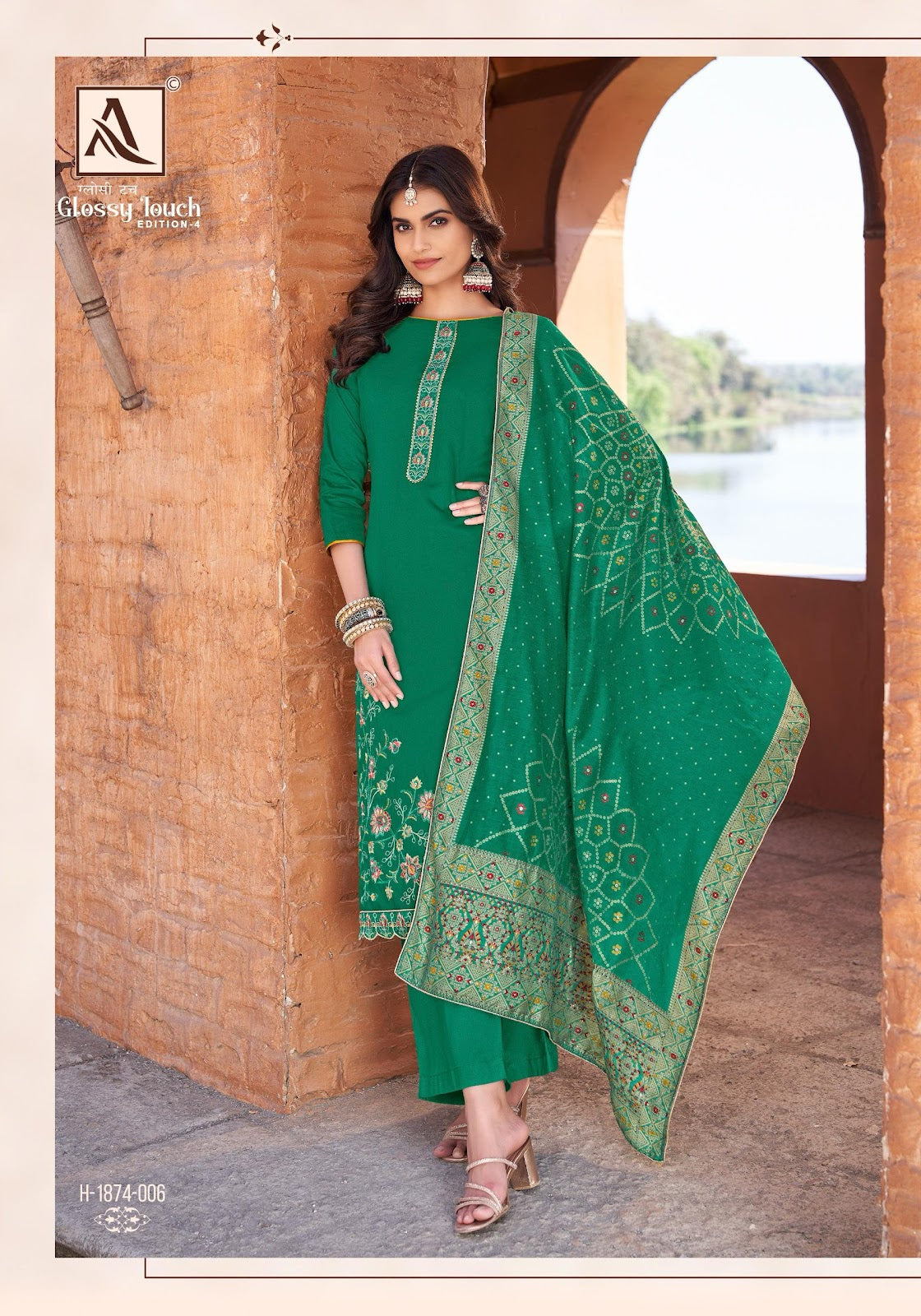 Glossy Touch Edition 4 Alok Pure Zam Karachi Salwar Suits Manufacturer Gujarat