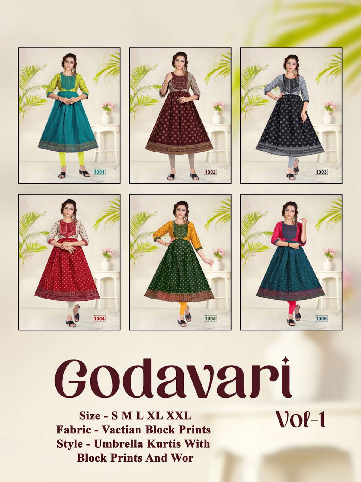 Godavari Vol 1 Kavinay Vatican Anarkali Kurtis Supplier Ahmedabad