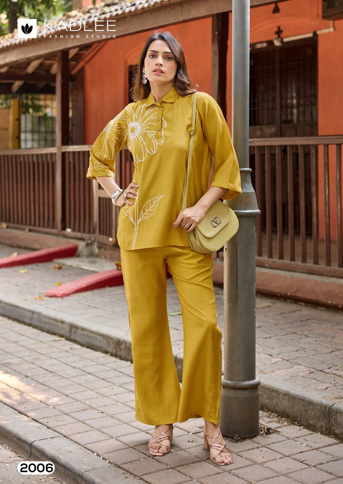 Golden Lady Kadlee Viscose Weaving Co Ord Set Exporter