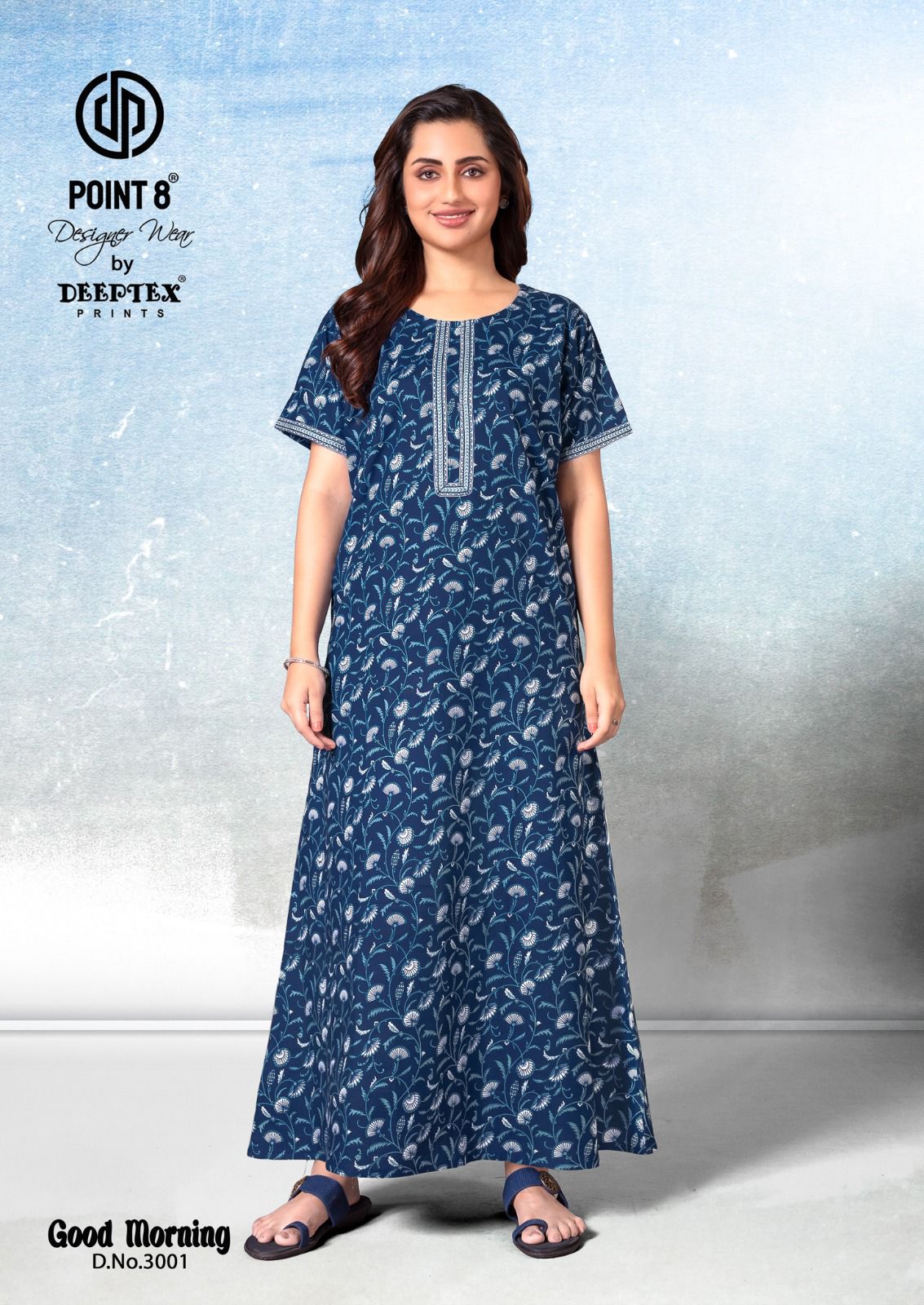 Good Morning Vol 3 Deeptex Prints Cotton Night Gowns Supplier Ahmedabad