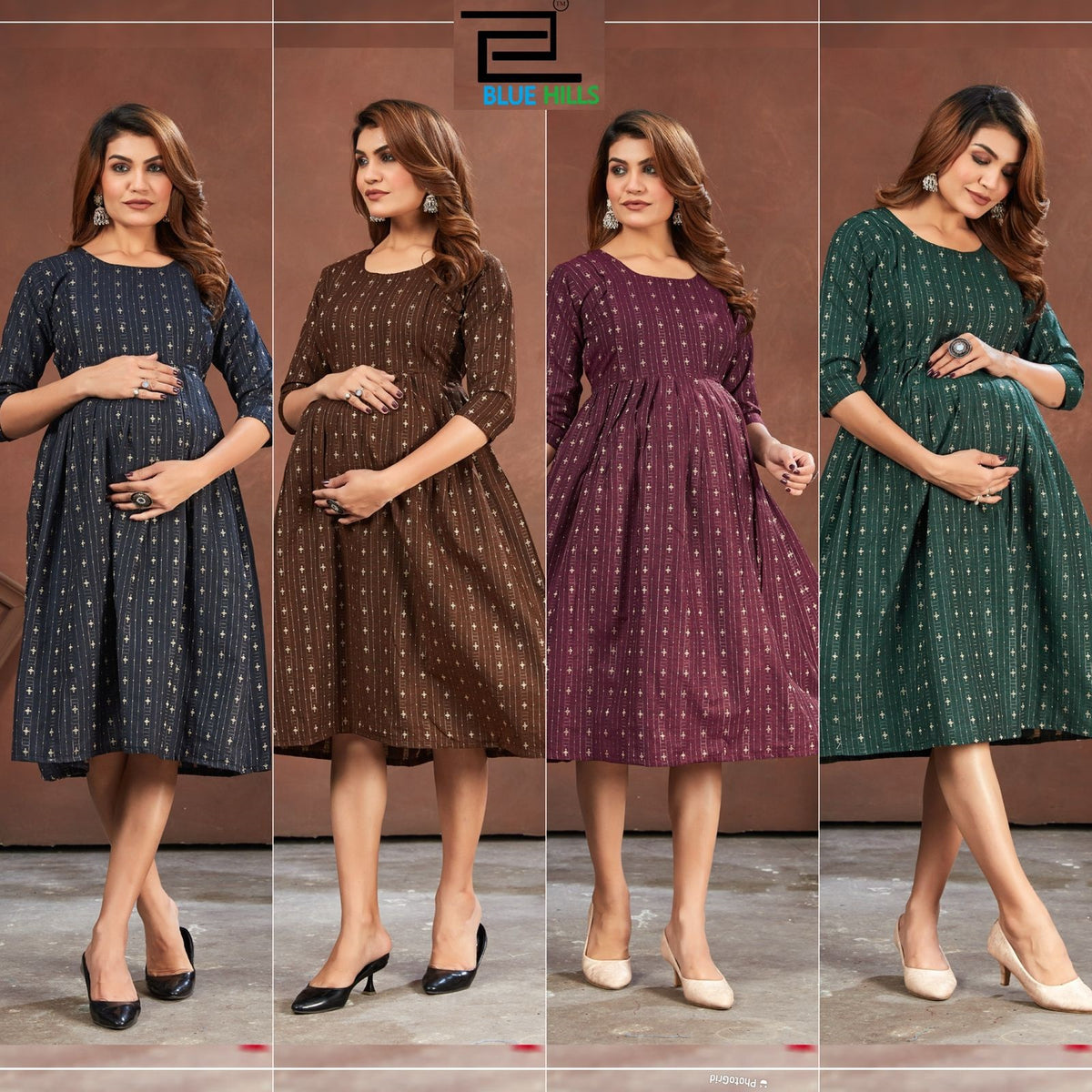 Good Newwz Bluehills Pure Cotton Feeding Kurtis Supplier Ahmedabad