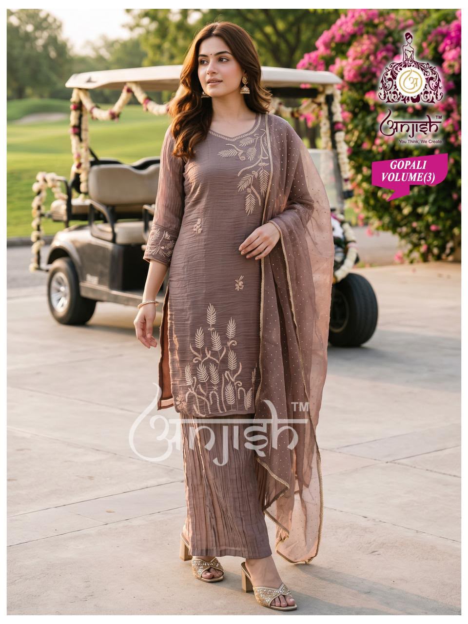 Gopali Anjish Salsa Readymade Plazzo Style Suits Wholesale Price