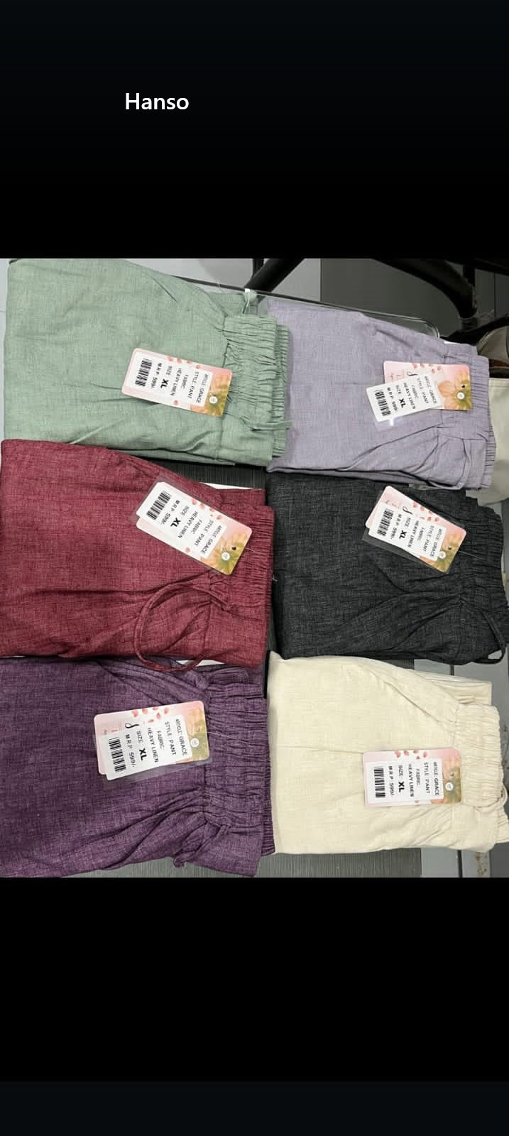 Grace Hanso Linen Women Pants Supplier