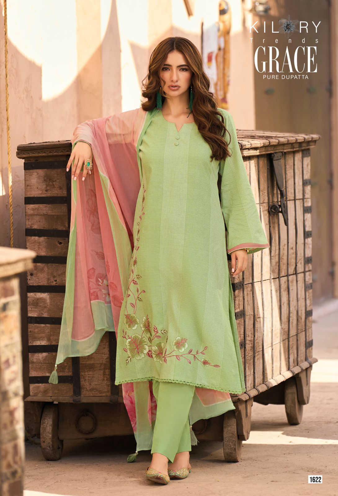 Grace Kilory Lawn Cotton Pant Style Suits Supplier India