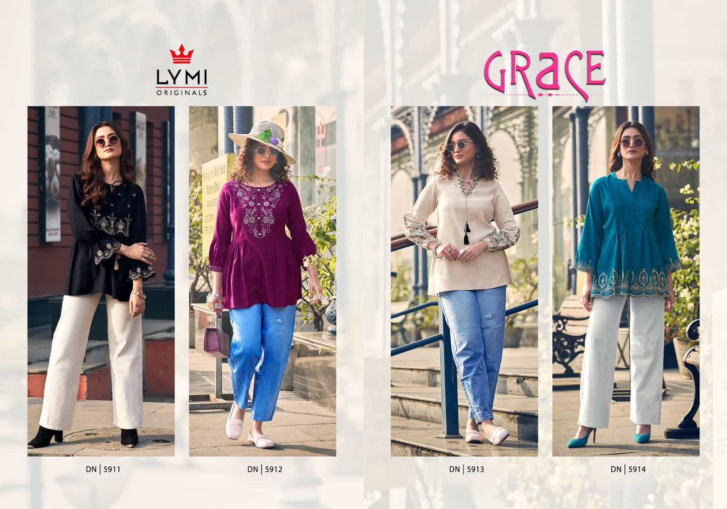 Grace Lymi Viscose Stylish Short Tops Exporter Ahmedabad