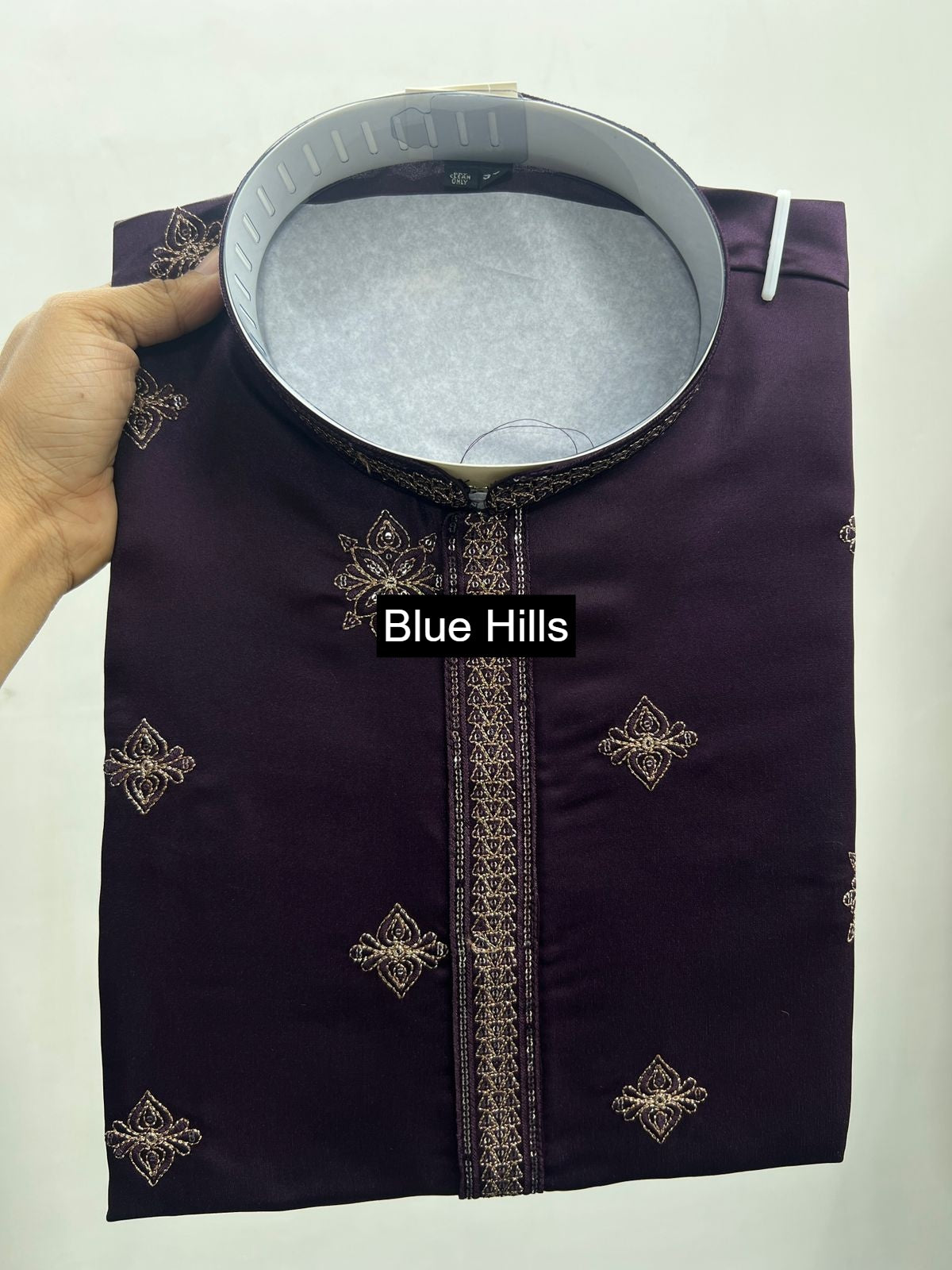 Grand Utsav 3.0 Blue Hills Silk Mens Kurta Pajama Wholesale Price