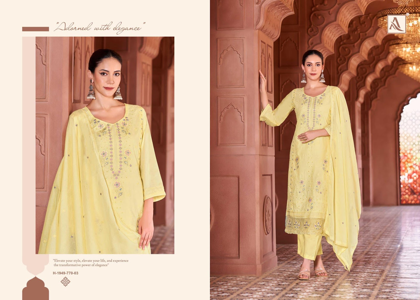 Green Omre Alok Cambric Cotton Karachi Salwar Suits Wholesale Rate