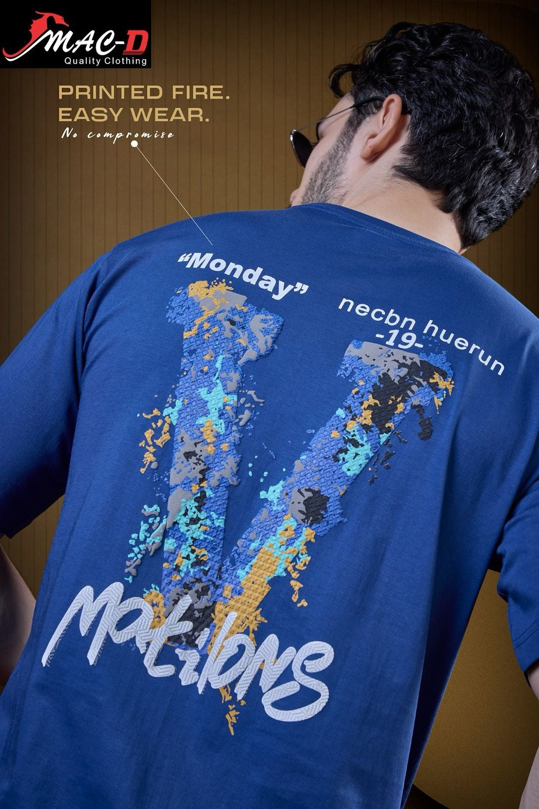 Gsm 180-190 Cat 5827 Mac D Cotton Mens Tshirts Exporter