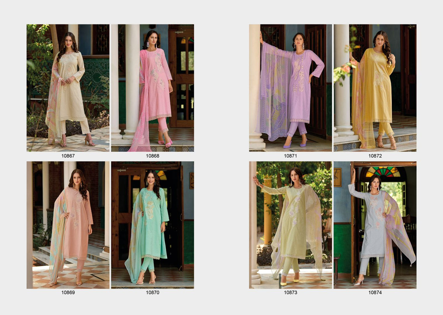 Gucci Ibiza Lawn Cotton Pant Style Suits Supplier Ahmedabad