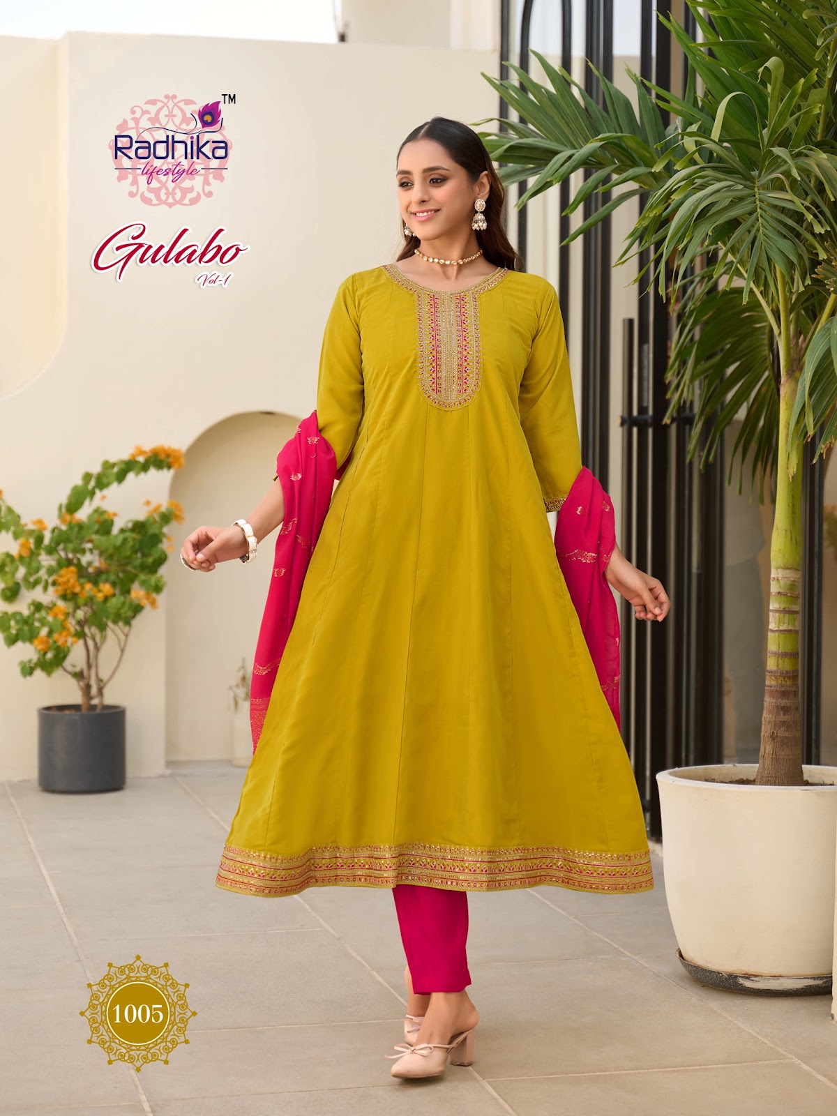 Gulabo Vol 1 Radhika Lifestyle Rangila Readymade Anarkali Suits Supplier India