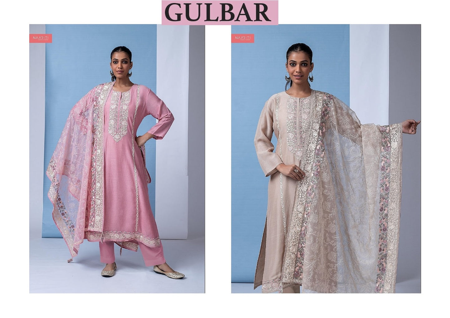 Gulbar Naariti Linen Pant Style Suits Wholesale Price