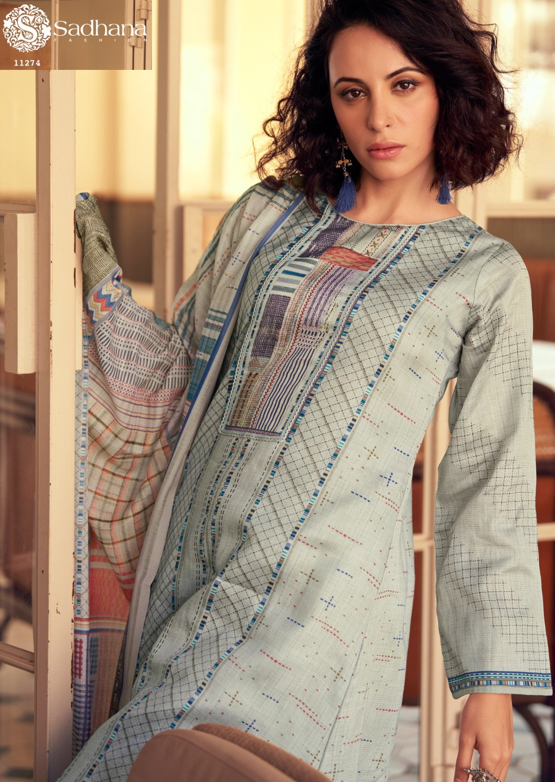 Gulfidan Sadhana Pure Jaam Plazzo Style Suits Wholesaler Gujarat