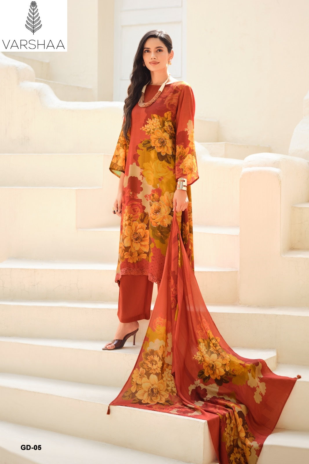 Gulisataan Diaries Varshaa Viscose Muslin Pant Style Suits Wholesale Rate