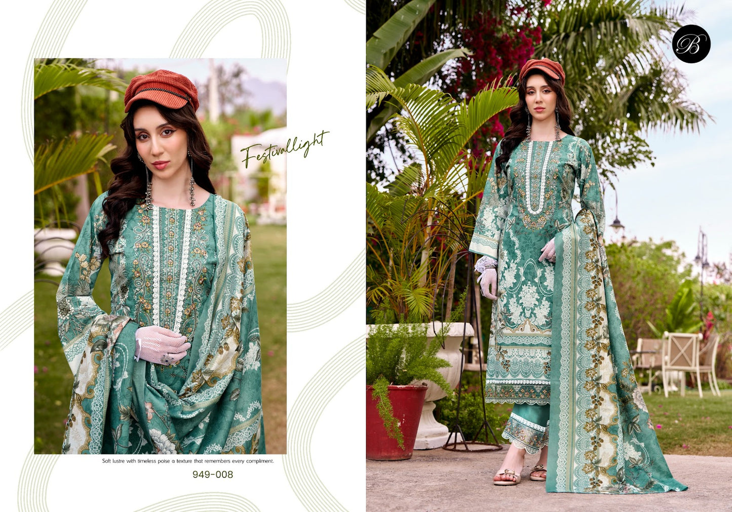 Gulistaan Belliza Designer Studio Cotton Karachi Salwar Suits Manufacturer Gujarat