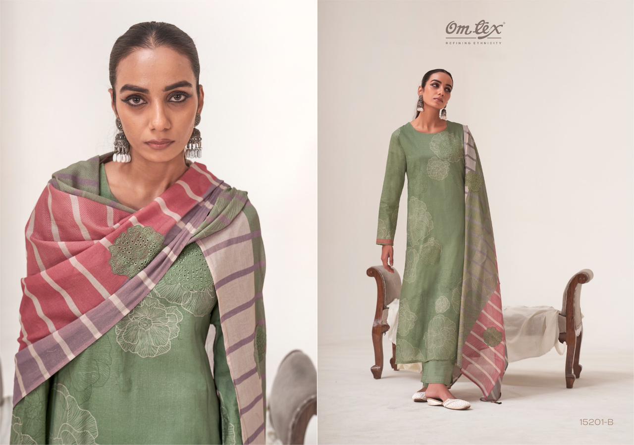 Gulkari Omtex Lawn Cotton Pant Style Suits Wholesale Price