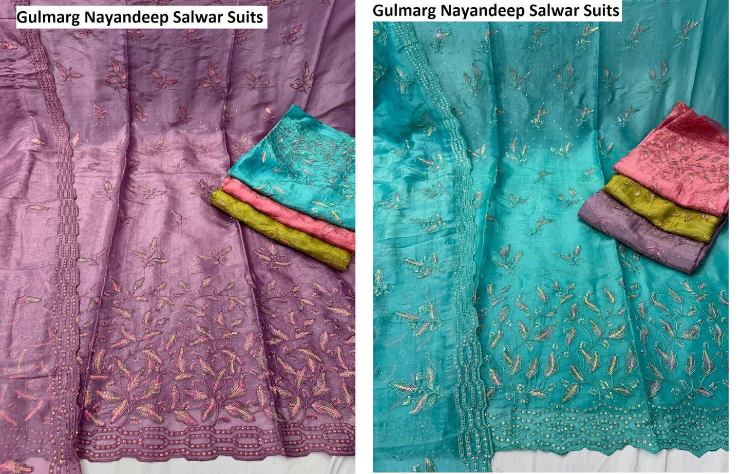 Gulmarg Nayandeep Gold Crush Salwar Suits Manufacturer Ahmedabad