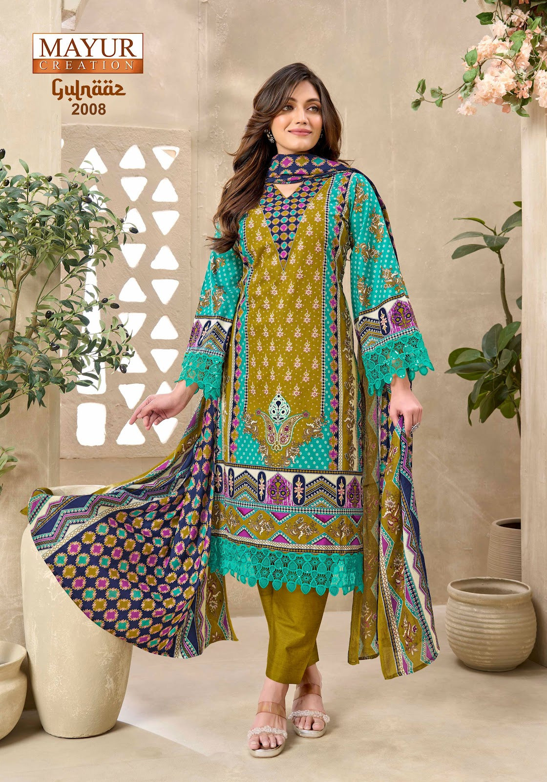 Gulnaaz Vol 2 Mayur Creation Cambric Karachi Salwar Suits Exporter