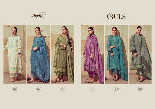 Guls Kimora Heer Pure Muslin Pant Style Suits Manufacturer India