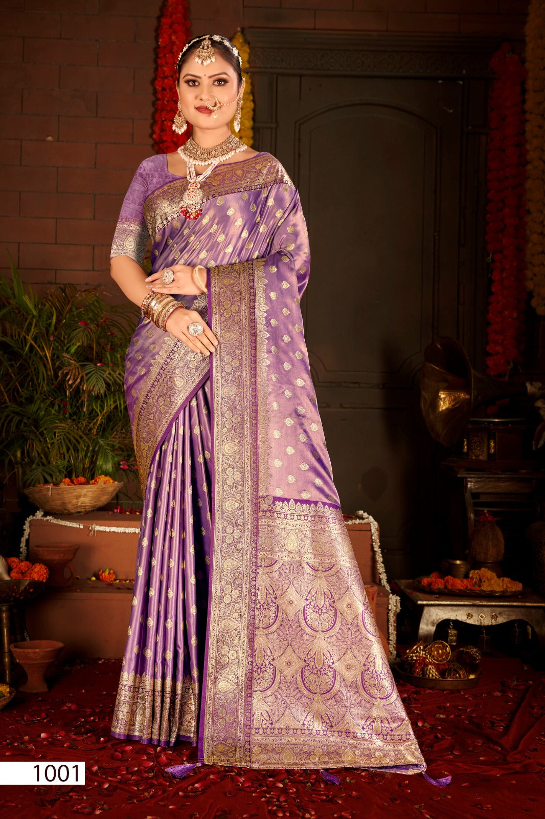 Gulzaar Satin Silk Vol 1 Saroj Sarees Wholesale Price