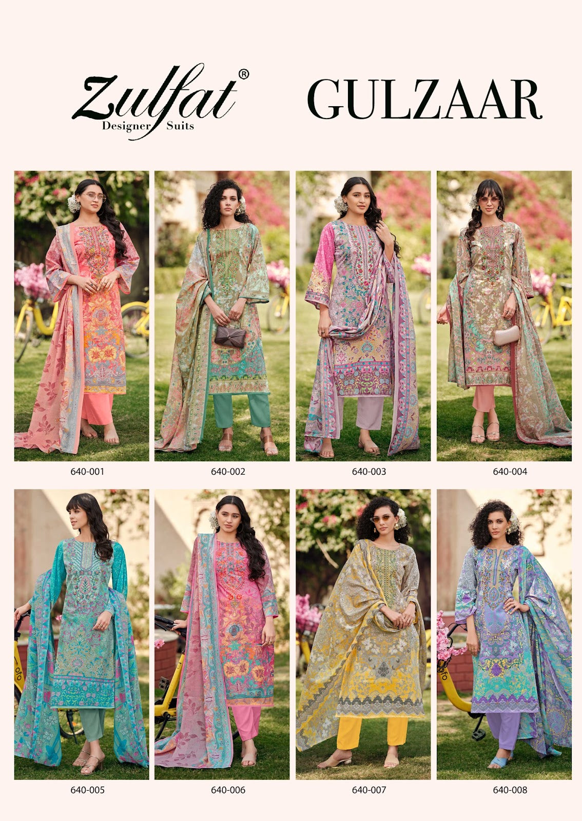 Gulzaar Zulfat Designer Cotton Karachi Salwar Suits Manufacturer Ahmedabad