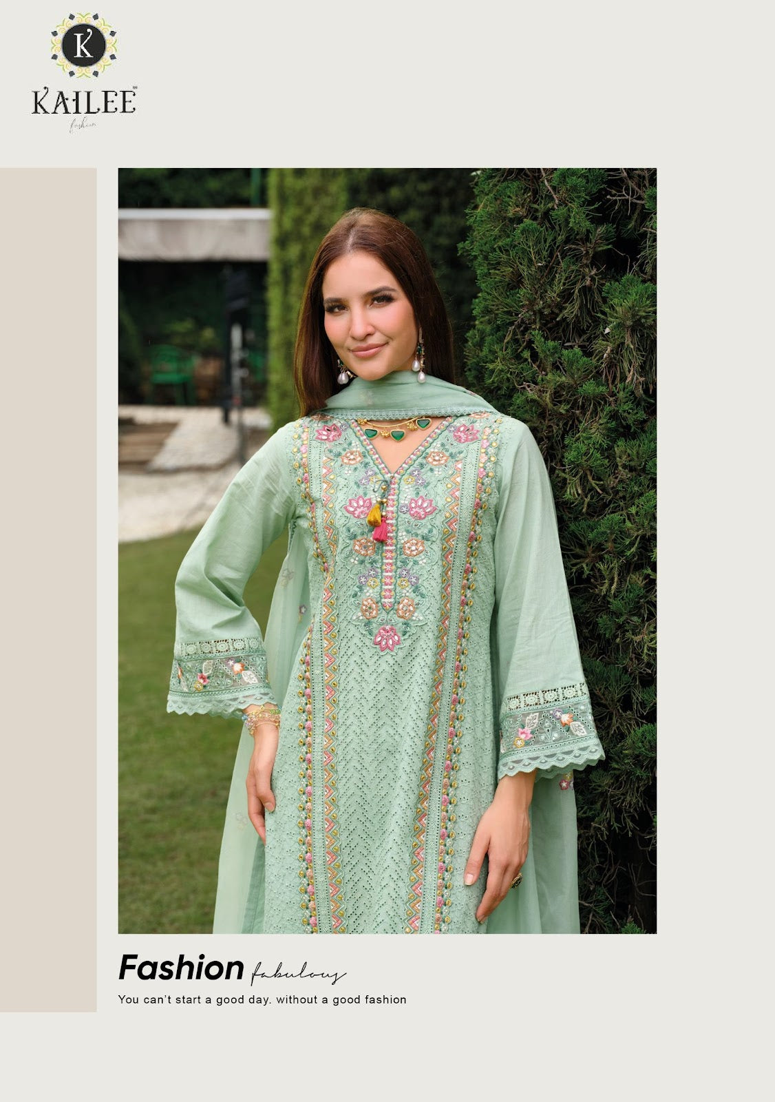 Gulzar Kailee Fashion Pure Cotton Readymade Pant Style Suits Wholesaler