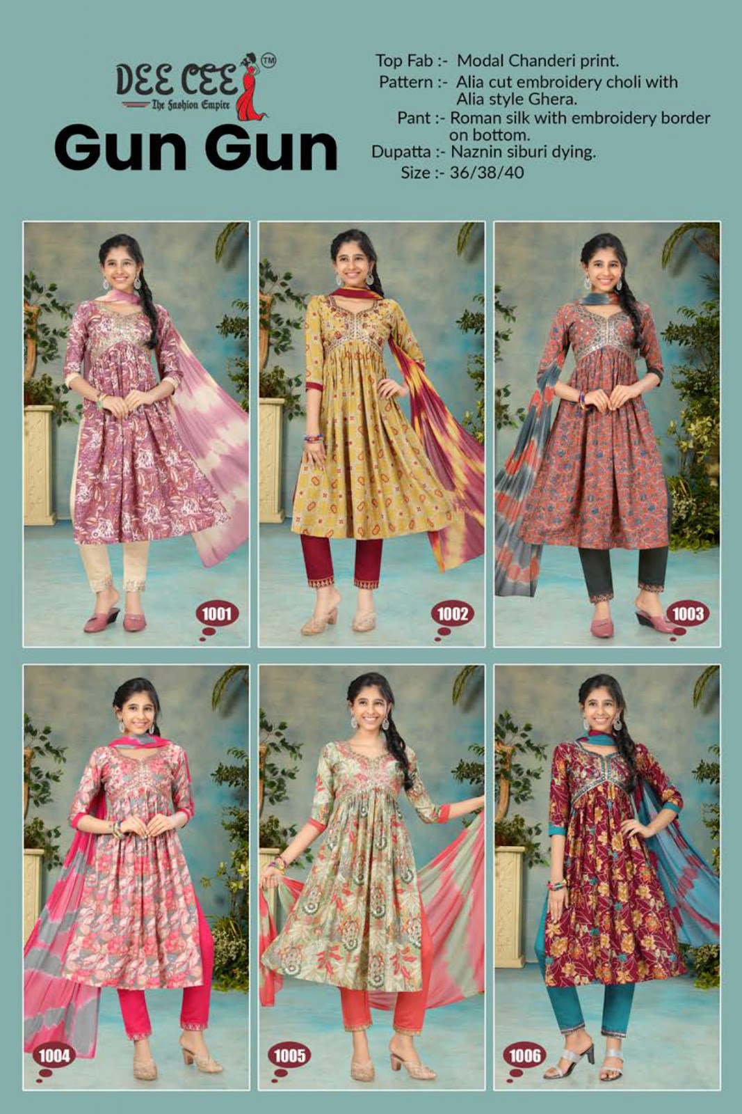 Gun Gun Deecee Modal Chanderi Readymade Pant Style Suits Wholesale Rate