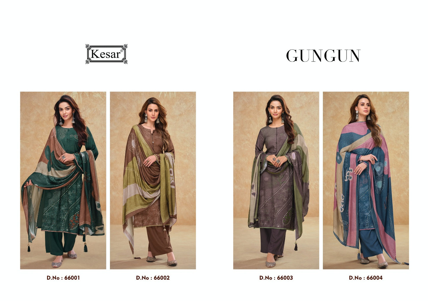 Gungun Kesar Pure Viscose Pashmina Suits Exporter Gujarat
