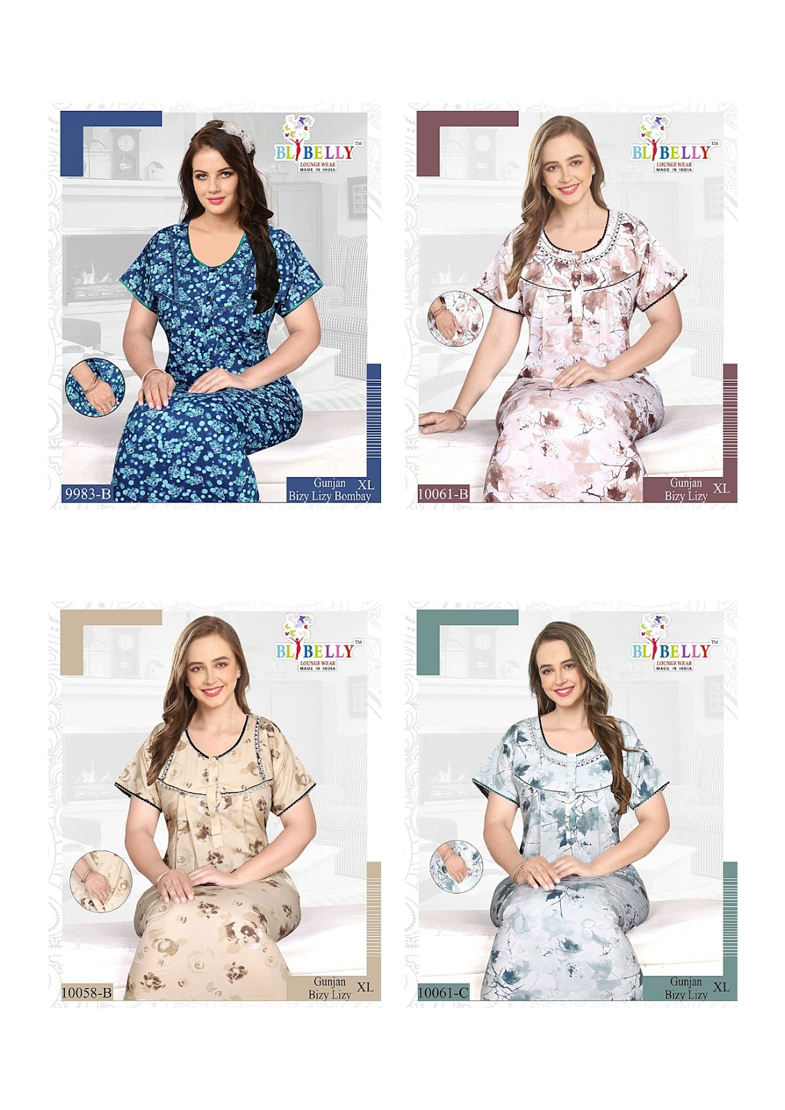 Gunjan Bizy Lizy Belly Bombay Night Gowns Manufacturer