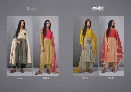 Gunjan Omtex Silk Pant Style Suits Manufacturer