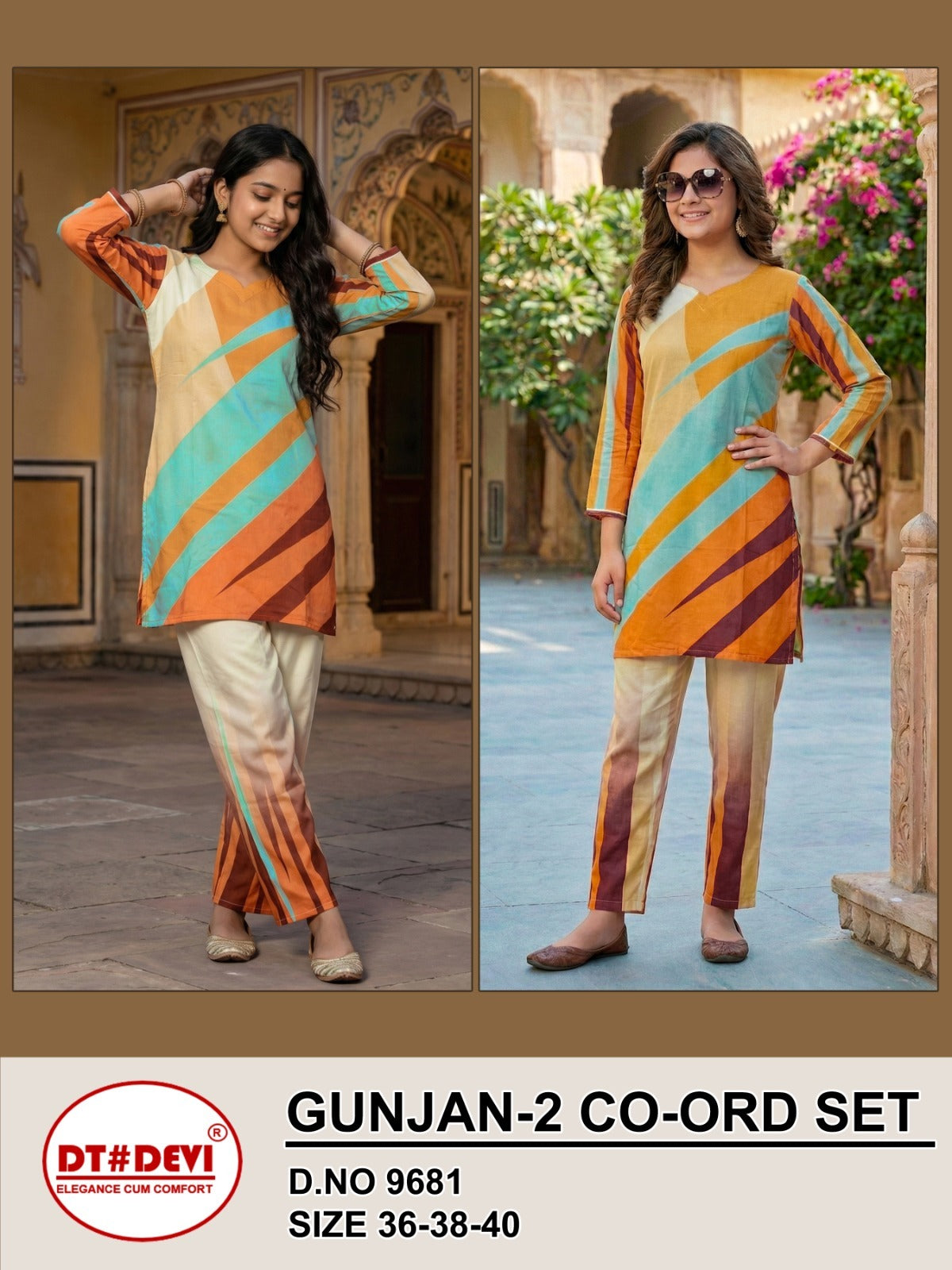 Gunjan Vol 1 And 2 Dt Devi Rayon Slub Girls Co Ord Set Exporter Gujarat