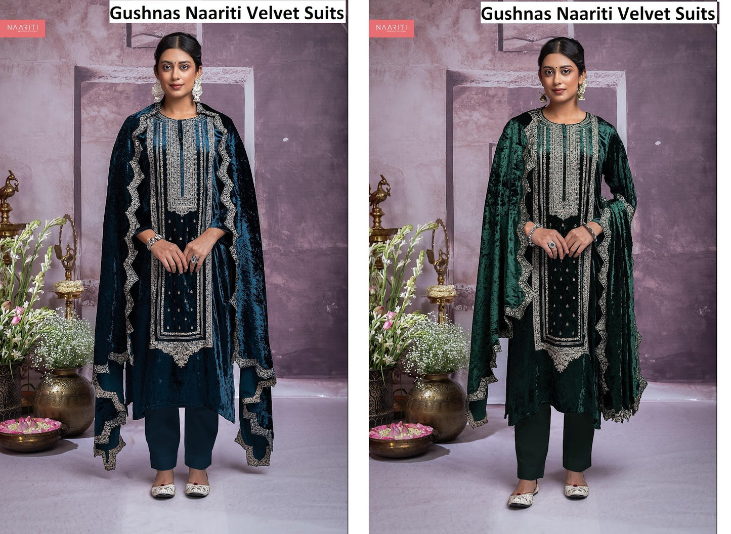 Gushnas Naariti Velvet Suits Supplier