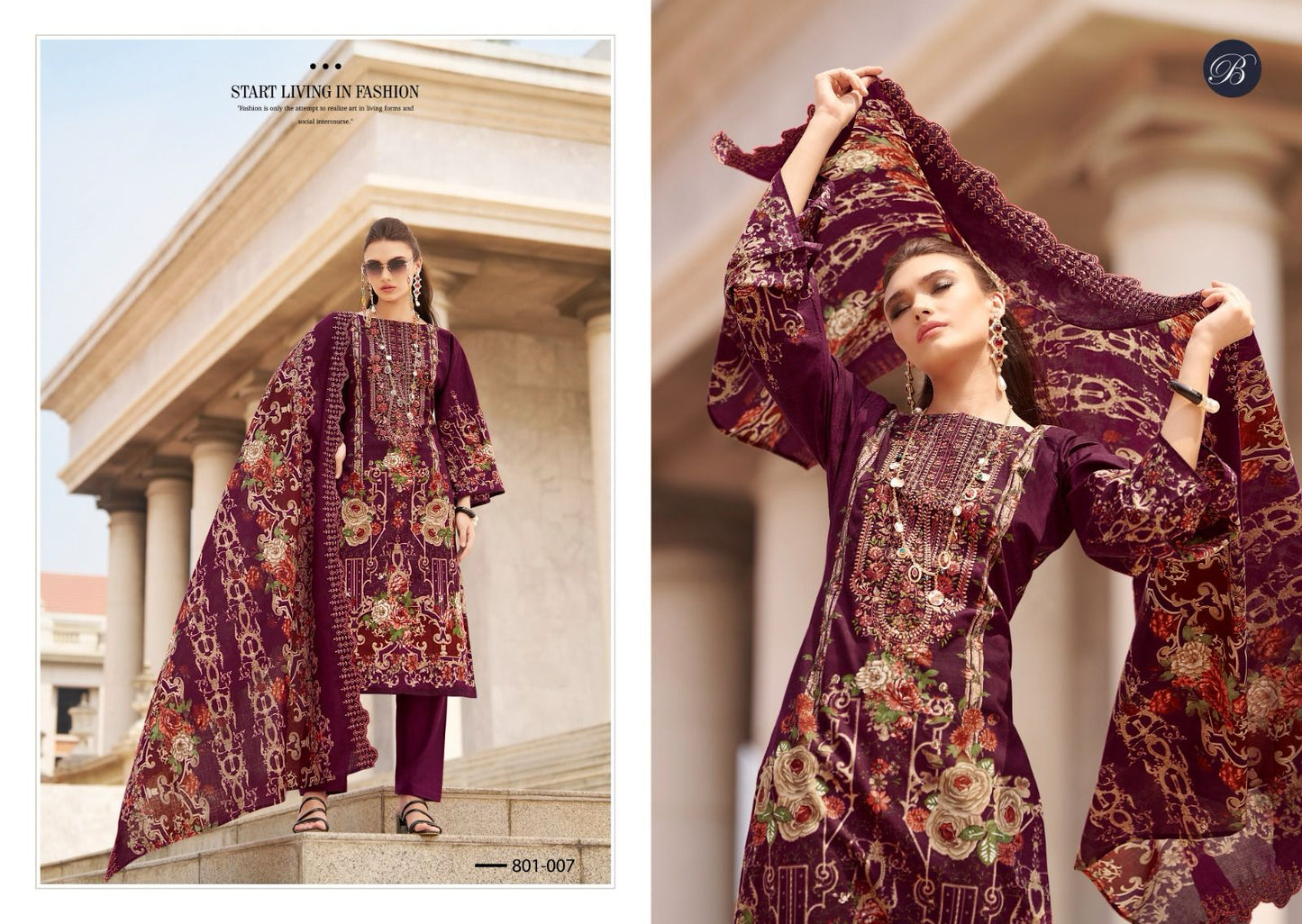 Guzarish Vol 20 Belliza Designer Studio Cotton Karachi Salwar Suits Manufacturer Ahmedabad