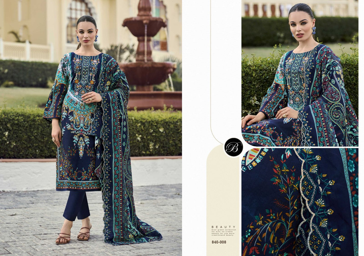Guzarish Vol 22 Belliza Designer Studio Pure Cotton Karachi Salwar Suits Wholesaler Ahmedabad