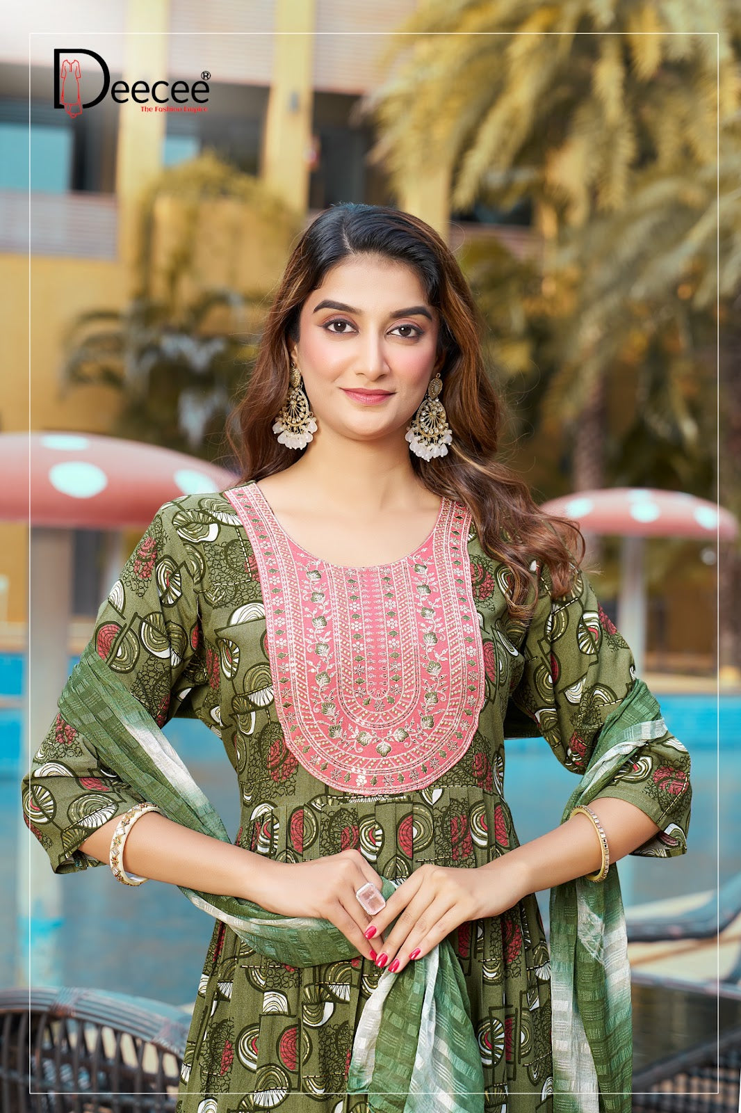 Hitakshi Deecee Rayon Readymade Pant Style Suits Exporter India