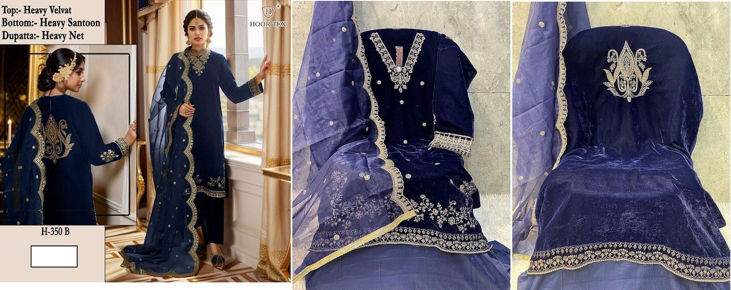 H 350 Hoor Tex Velvet Suits Exporter India