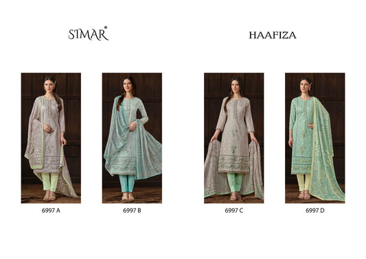 Haafiza Simar Lawn Cotton Pant Style Suits