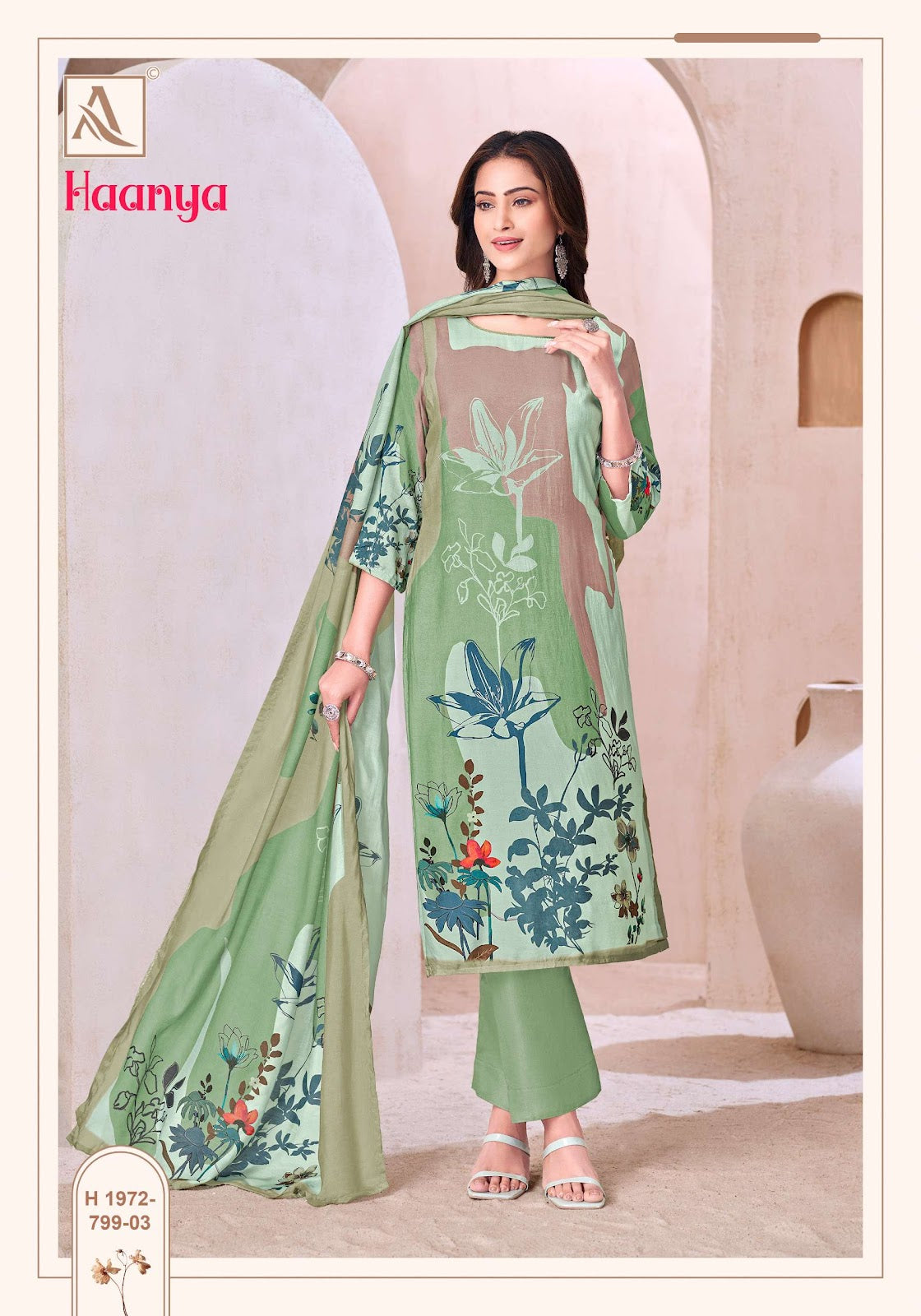 Haanya Alok Viscose Muslin Karachi Salwar Suits Supplier India