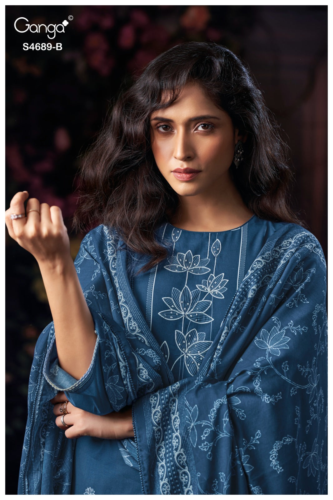 Haelyra S4689 Ganga Cotton Plazzo Style Suits Exporter Ahmedabad