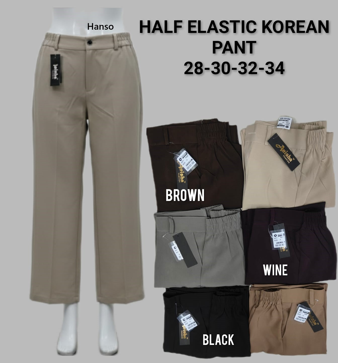 Half Elastic Korean Hanso Women Pants Exporter